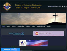 Tablet Screenshot of kofc206.org